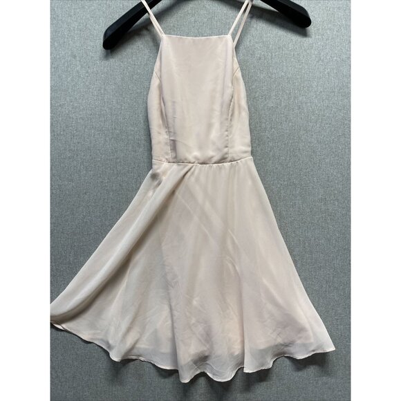 Lulus Dresses & Skirts - Lulus Womens Mini Cocktail Elegant Dress Sizel XS Light Pale Pink Peach